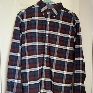 American Eagle Long-Sleeve Flannel Shirt